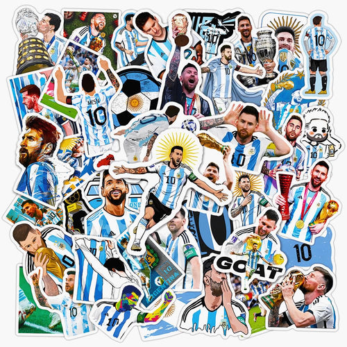 50PCS Messi Vinyl Waterproof Stickers